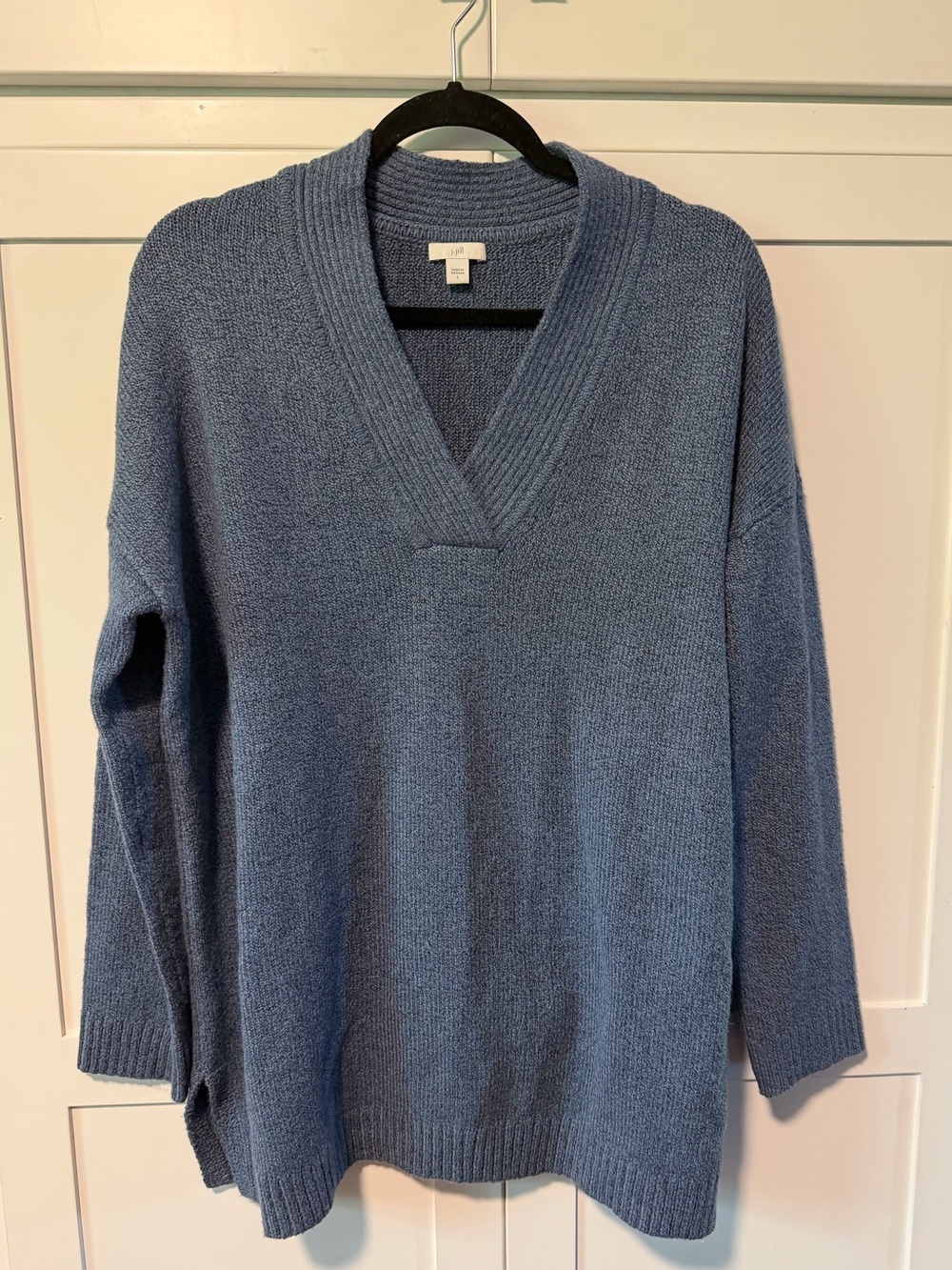 J. Jill  Cotton Blend Sweater in Blue